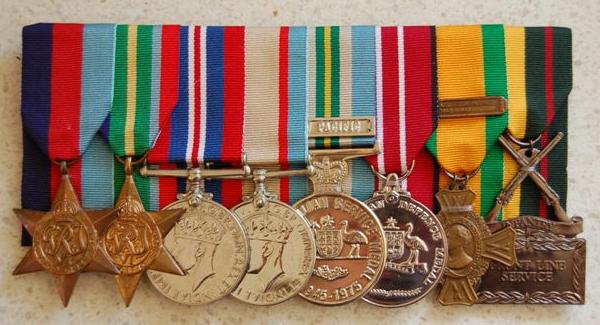 Trooper Dann's Service Medals